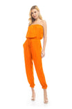 Strapless Elastic Banded Jumpsuit
