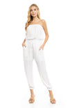 Strapless Elastic Banded Jumpsuit