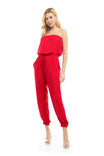 Strapless Elastic Banded Jumpsuit