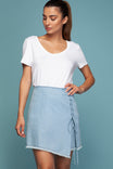 Asymmetrical Laceup Skirt