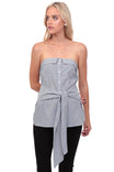Waist Tie Stripe Top