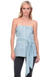 Waist Tie Stripe Top
