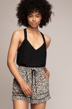 Halter Shape Spaghetti Strap Back Top