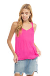 Lace Up Low Back Top