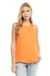Lace Trim Shoulder Strap Top