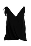 Tie Shoulder Surplice Top