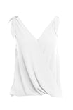 Tie Shoulder Surplice Top