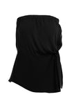 Elastic Bust Twisted Waist Tube Top