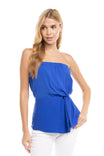 Elastic Bust Twisted Waist Tube Top