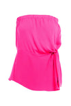 Elastic Bust Twisted Waist Tube Top