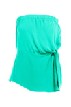 Elastic Bust Twisted Waist Tube Top