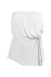 Elastic Bust Twisted Waist Tube Top