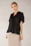 Cap Sleeve Drop Shoulder Blouse