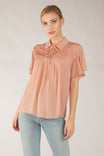 Cap Sleeve Drop Shoulder Blouse