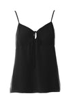 Front Pleated Detail With Tie Cami