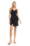Side Tied Over Lapping Mini Dress