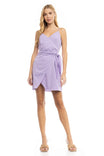 Side Tied Over Lapping Mini Dress