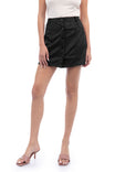 Faux Suede Mini Flare Skirt