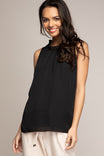 Picot Edge Finished Sleeveless Top