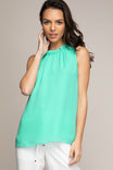 Picot Edge Finished Sleeveless Top