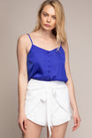 Self Cover Button With Cami Top