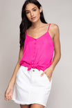 Self Cover Button With Cami Top