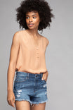 V Neck Drop Shoulder Top