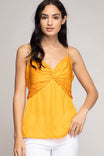 Front Twist Spaghetti Strap Cami