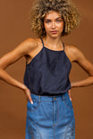 Round Neck Faux Suede Tank Top