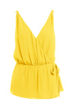 V-neck Hidden Button Tank Top