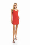 Cluney Lace Attached Criss-cross Back Strap Shift Dress