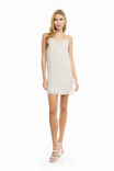Cluney Lace Attached Criss-cross Back Strap Shift Dress
