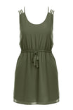 Sleeveless Multi-strap Back Sundae Dress