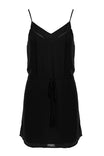 Pin Tuck Cami Dress With Waist Tie