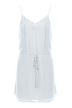 Pin Tuck Cami Dress With Waist Tie
