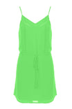 Pin Tuck Cami Dress With Waist Tie