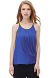Spaghetti Fringe Top With Back Button Keyhole