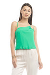 Ruched Asymmetrical Strappy Tank