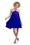 Sleeveless Trapeze Halter Dress
