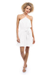 Sleeveless Trapeze Halter Dress
