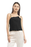 Ruched Asymmetrical Strappy Tank