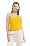 Ruched Asymmetrical Strappy Tank