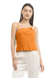 Ruched Asymmetrical Strappy Tank