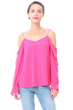 Cold Shoulder Tie Detail Blouse