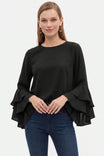 Ruffled Bell Sleeve Blouse