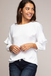 Flowy Blouse With Ruffle Detail