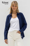 Oversized Button Down Shirt With Pocket