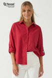 Oversized Button Down Shirt With Pocket