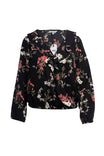 Floral Elasticized Waist Blouse
