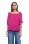Peasant Blouse With Front Smocking Detail